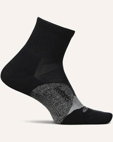 Feetures Elite Light Cushion Quarter Black Medium