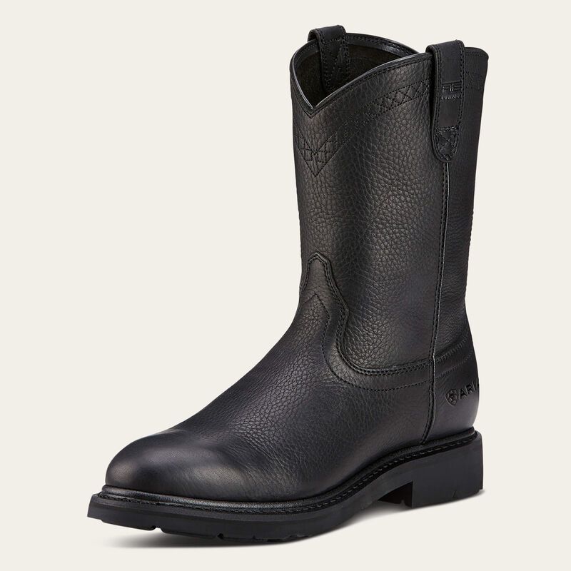 Ariat Sierra Rubber Toe Work Boot Black Men&#39;s 9