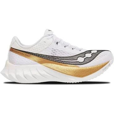 Saucony Endorphin Pro 4 White/Gold Men&#39;s 10