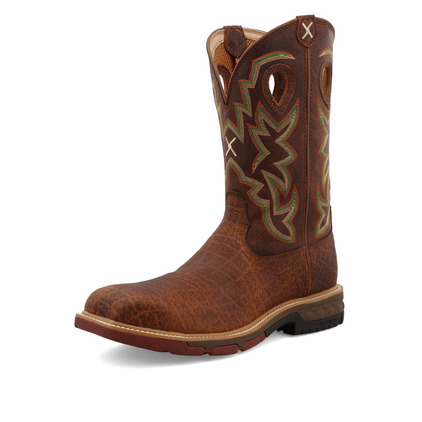 Twisted X 12&quot; Western Work Boot Tan/Tan Men&#39;s 9
