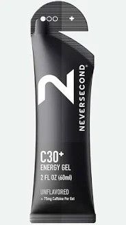 Neversecond C30 Energy Gel Unflavored /Caffeine