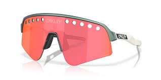 Oakley Sutro Lite Sweep Prizm Trail Torch Lens/Matte Silver Blue Color Shift Frame