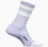 Feetures Elite Light Cushion Mini Crew Lilac High Top Stripe Medium