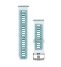 Garmin Quick Release 22mm Watch Band Translucent White/Turquoise Silicone