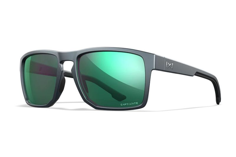 WX Matte Graphite Frame with CAPTIVATE™ Polarized Green Mirror Lenses