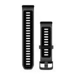 Garmin Quick Release Translucent Black/Black Silicone 22MM