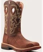 Twisted X 12" Western Work Boot Tan/Tan Men's 11.5 Wide
