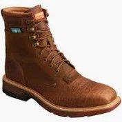 Twisted X 8" Work Boot (Alloy Toe) Inca Gold Men's 11