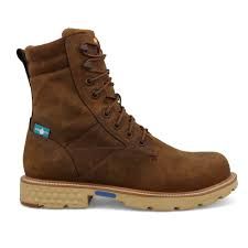 Twisted X 8" Work Boot (Alloy Toe) Inca Gold Men's 9