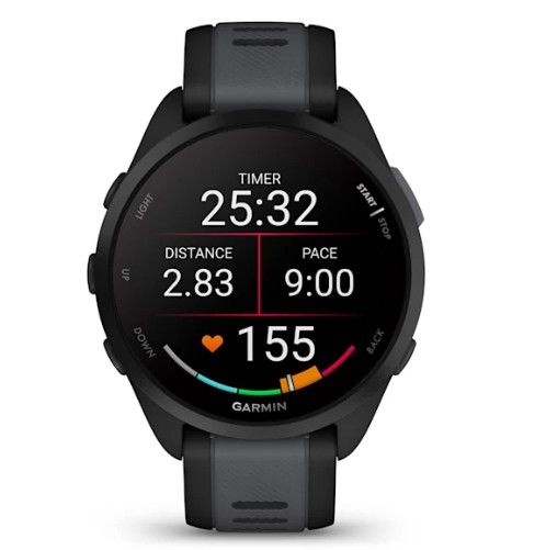 Garmin Forerunner 165 Music Running Watch - Black/Slate Gray