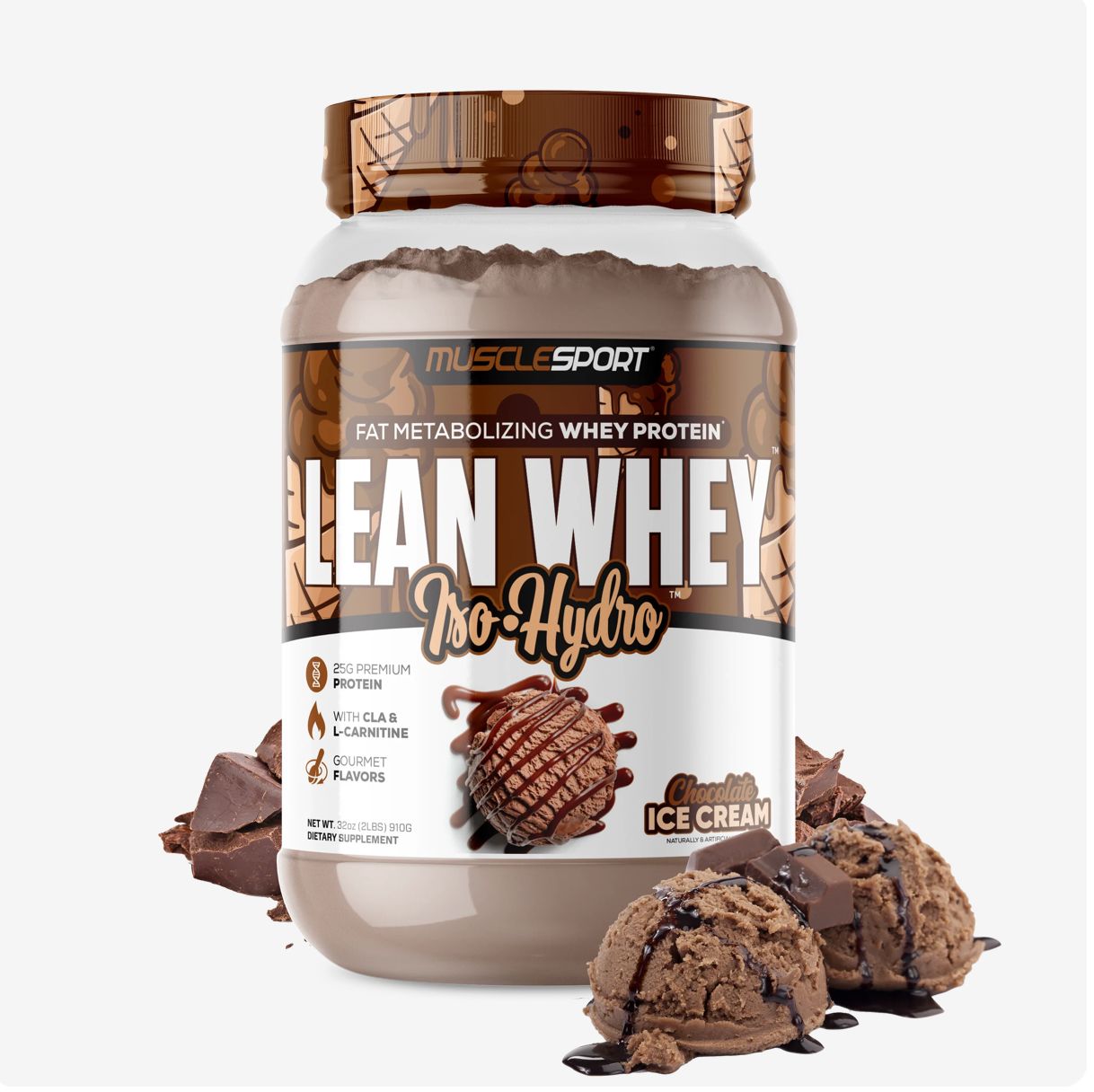 Lean Whey Iso-Hydro, Flavor: Chocolate Ice Cream