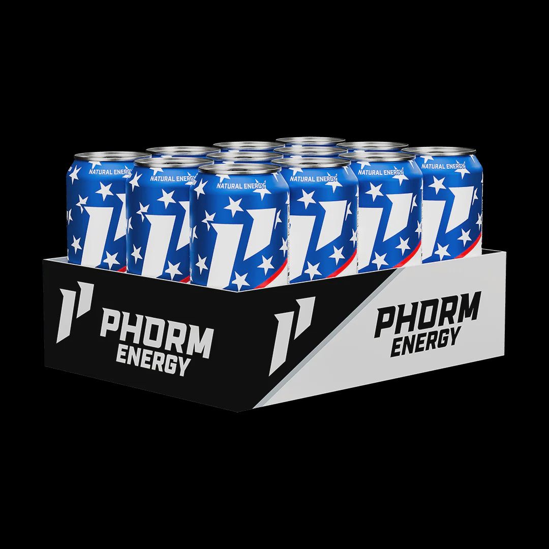 Phorm Energy Drink (12 pack), Flavor: Screaming Freedom