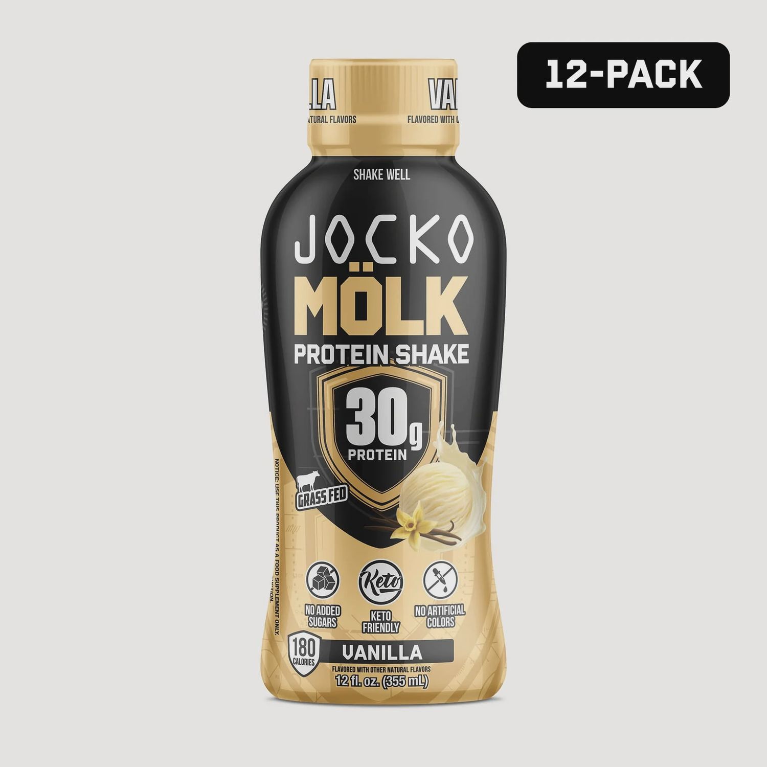 Jocko Molk Protein RTD (12 pack), Flavor: Vanilla