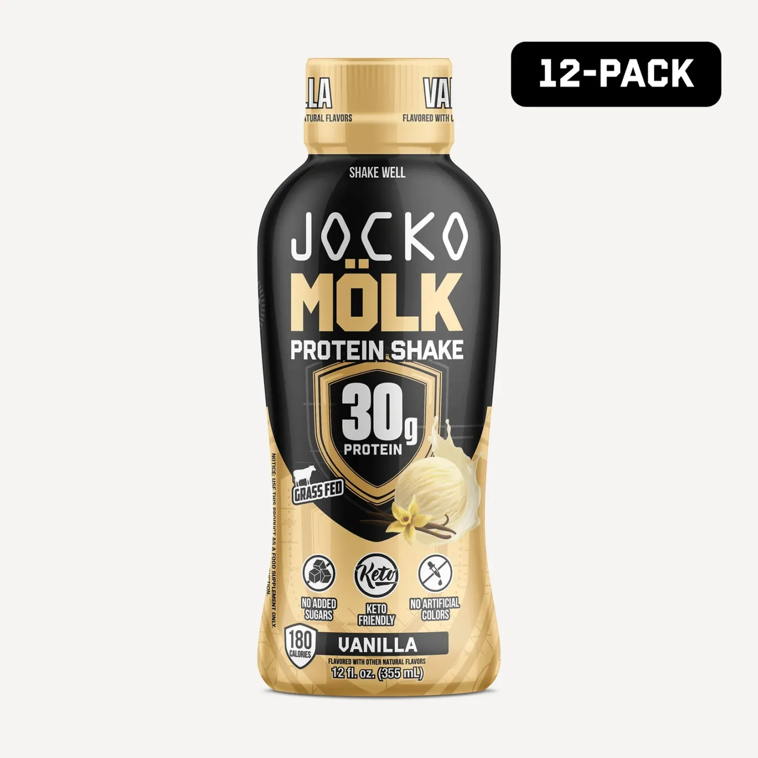 Jocko Molk Protein RTD (12 pack), Flavor: Vanilla