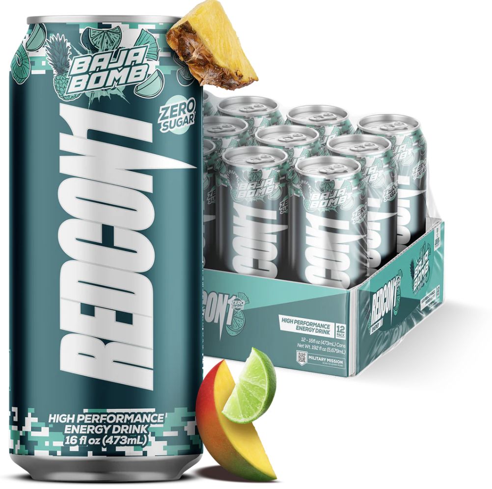 Redcon 1 Energy (12 pack), Flavor: Baja Bomb