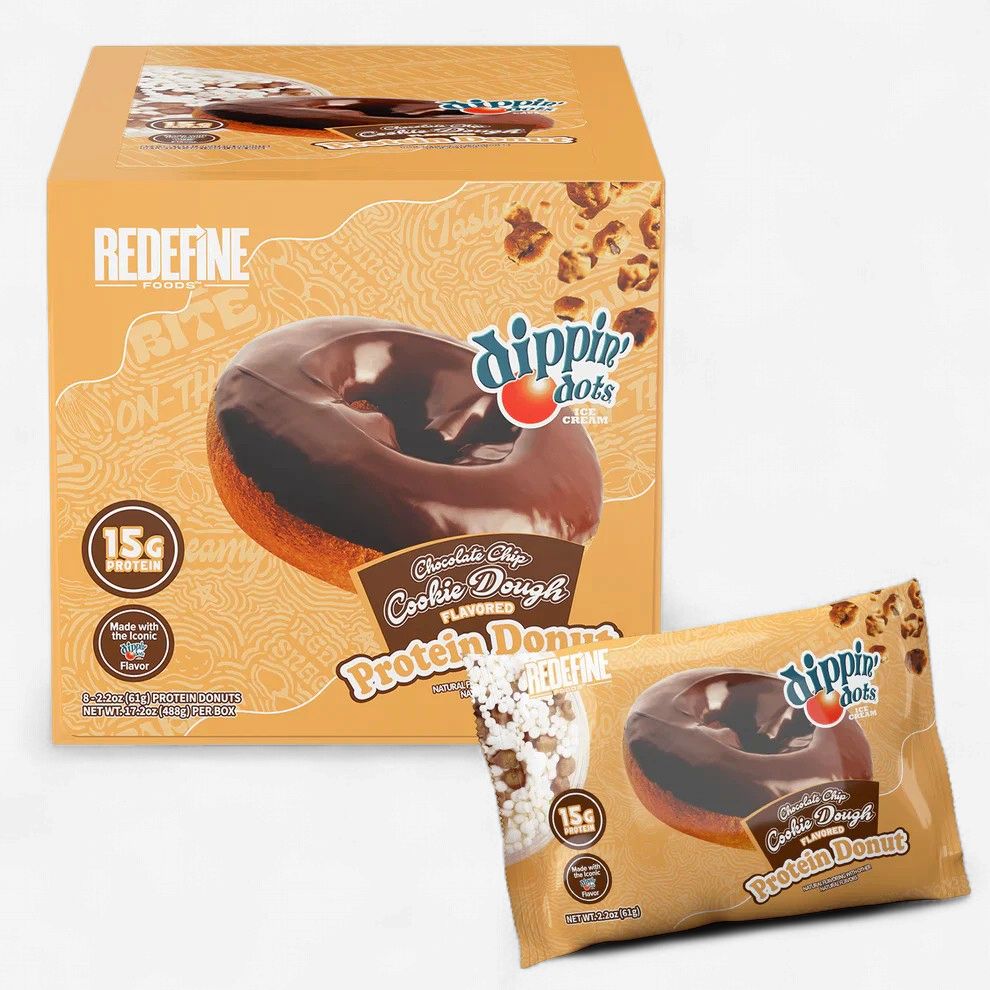 Protein Donut (8 pack), Flavor: Chocolate Chip Cookie Dough