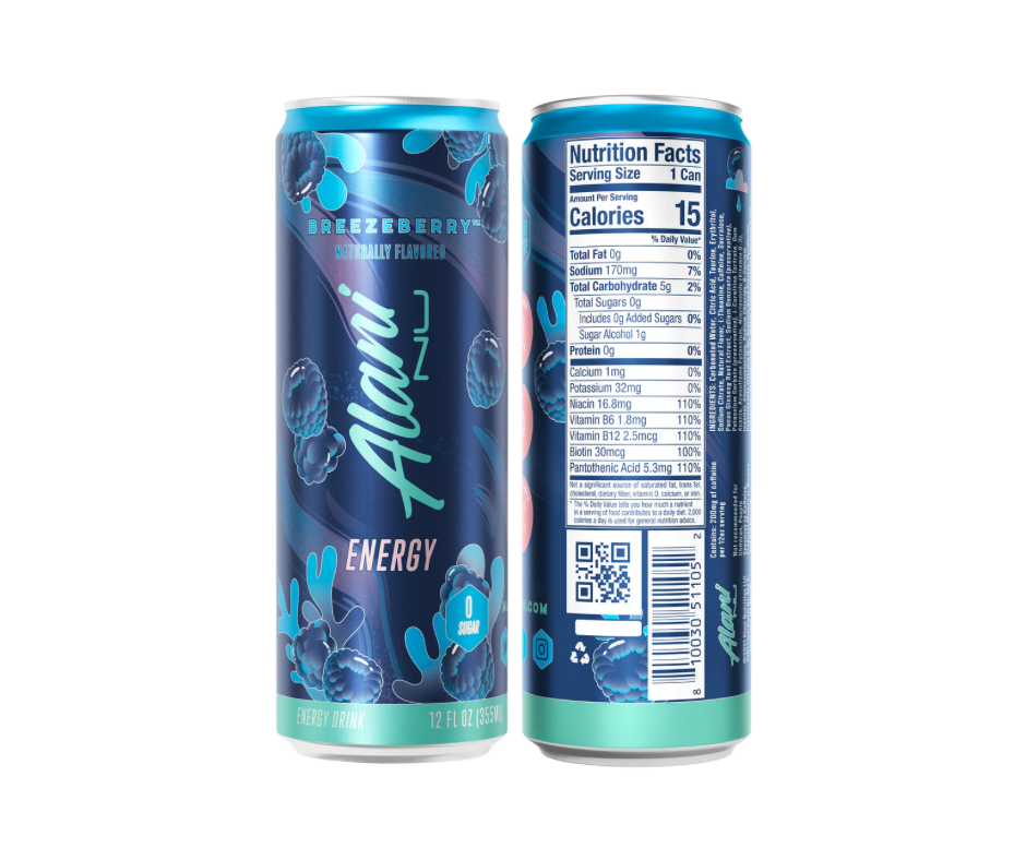 Alani Nu Energy (12 pack), Flavor: Breezeberry
