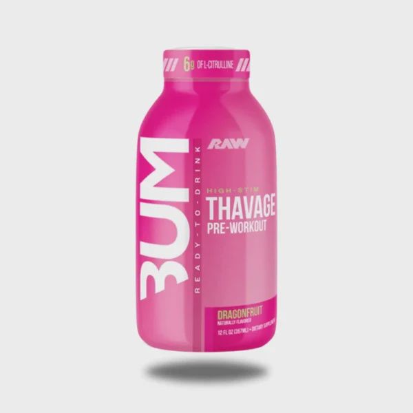 BUM Thavage Pre-Workout RTD (12 pack), Flavor: Dragonfruit