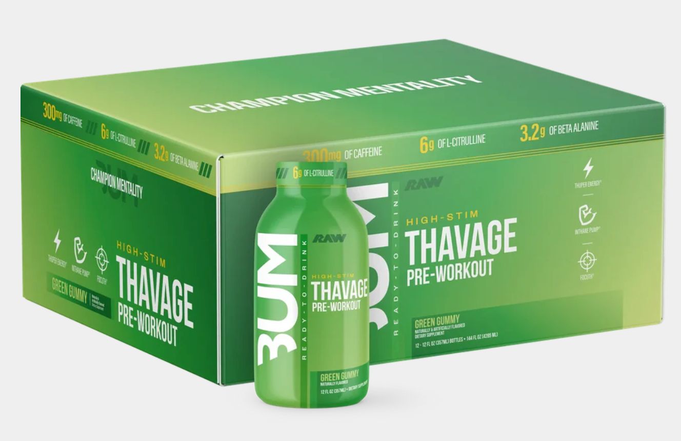 BUM Thavage Pre-Workout RTD (12 pack)