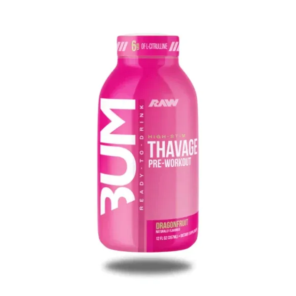BUM Thavage Pre-Workout RTD (12 pack), Flavor: Dragonfruit