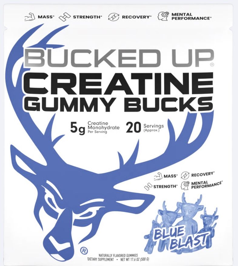 Creatine Gummy Bucks, Flavor: Blue Blast