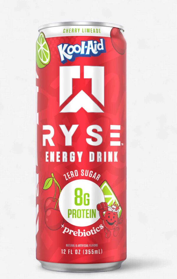 Ryse Energy Protein ( case 12 ), Flavor: Cherry Limeade Kool-Aid