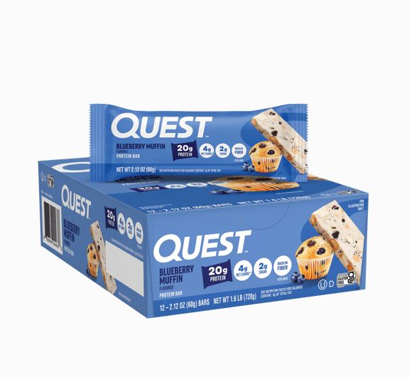 Quest Bars (12 Pack), Flavor: Blueberry Muffin