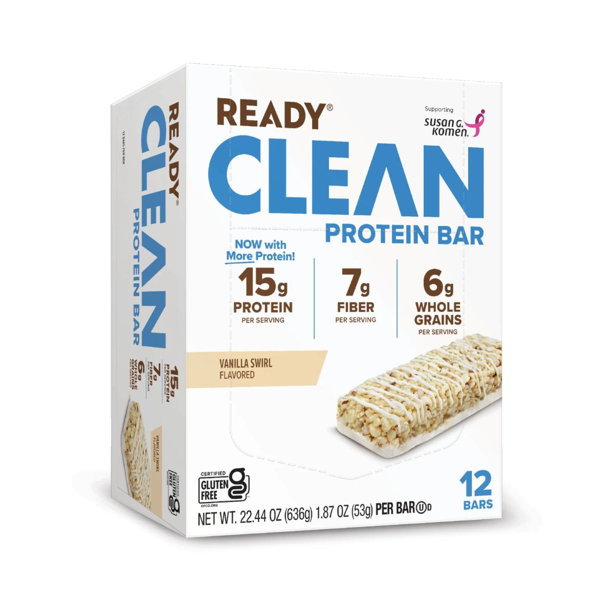 Ready Clean Bar (12 pack), Flavor: Vanilla Swirl