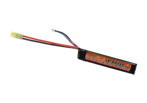 Lipo 11.1V 1100mAh 20C Stock Tube Type