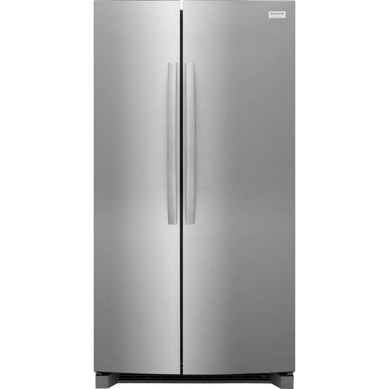 Frigidaire - Gallery 36 in. 26 cu. ft. Standard Depth Side-by-Side Refrigerator in Stainless Steel with Internal Water Dispenser