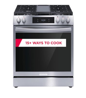 Frigidaire Gallery - 30&quot; Front Control Gas Range with Total Convection - Stainless Steel