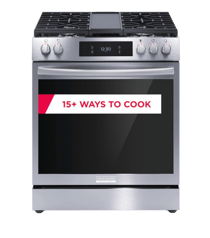 Frigidaire Gallery - 30&quot; Front Control Gas Range with Total Convection - Stainless Steel