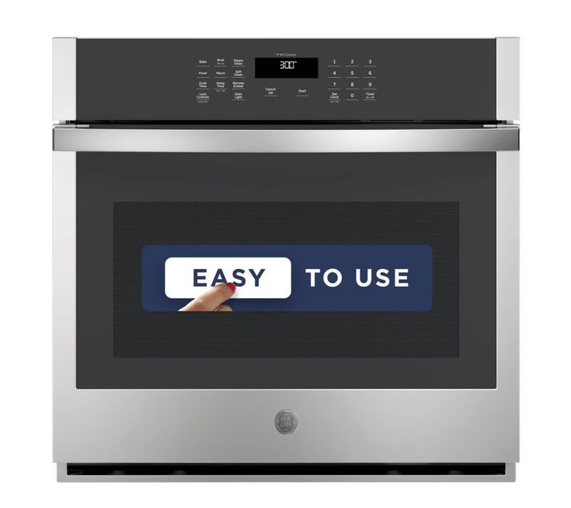 GE - 30&quot; Built-In Single Electric Wall Oven - Stainless Steel