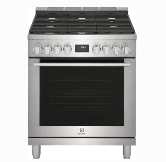 Electrolux 30&quot; Freestanding Dual Gas Range with 5 Sealed Burners