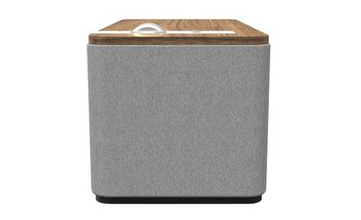 Klipsch The One Plus Bluetooth Speaker, 2.25" Drivers, 4.5" Woofer, Bluetooth 5.3, 40 ft Range, Walnut