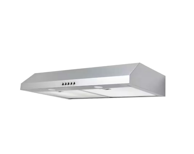 Caprelo 30 in. 320 CFM Convertible Under Cabinet Range Hood in Stainless Steel with LED Lighting and Charcoal Filter