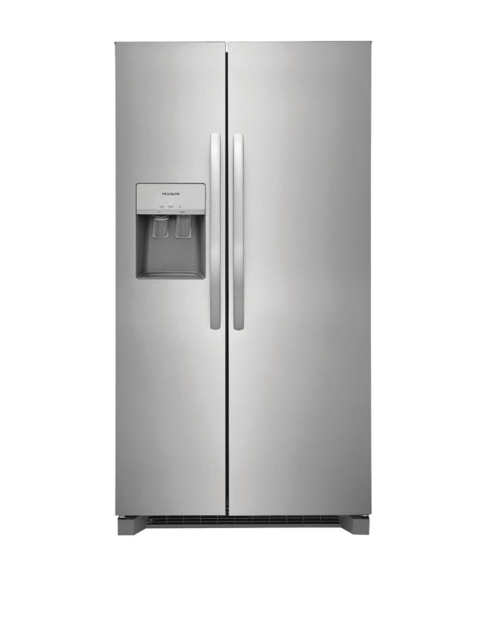 Frigidaire - 25.6 Cu. Ft. 36&#39;&#39; Standard Depth Side by Side Refrigerator - Stainless Steel