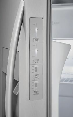Frigidaire - 25.6 Cu. Ft. 36'' Standard Depth Side by Side Refrigerator - Stainless Steel