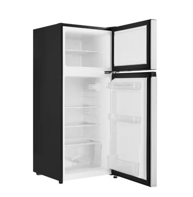 Vissani 4.5 cu. ft. 2-Door Mini Refrigerator in Platinum Steel with Freezer