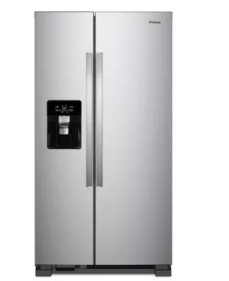 Whirlpool - 24.6 Cu. Ft. Side-by-Side Refrigerator - Stainless Steel
