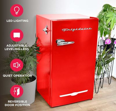 Frigidaire Retro 3.2 Cu. Ft. Compact Fridge with Bottle Opener – Red
