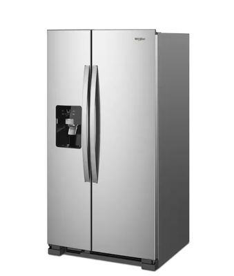 Whirlpool - 24.6 Cu. Ft. Side-by-Side Refrigerator - Stainless Steel