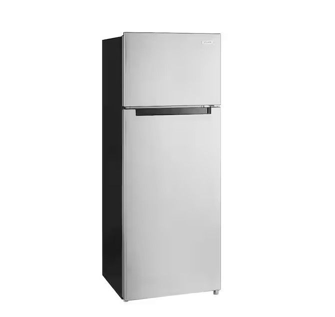 Vissani 7.2 cu. ft. Top Freezer Refrigerator in Stainless Steel Look