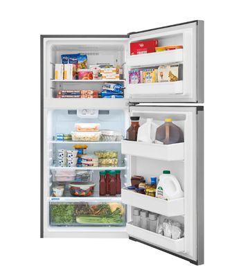 Frigidaire - 13.9 Cu. Ft. Top Freezer Refrigerator - Stainless Steel