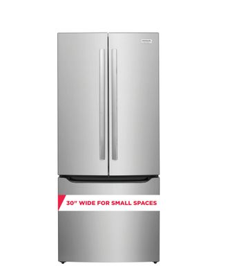 Frigidaire Gallery - 30 in. 20 cu. ft. Standard Depth French Door Refrigerator with Internal Water Dispenser - Stainless Steel