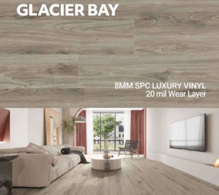 Glacier Bay 8mm Luxury Vinyl Flooring (18.43 sq. ft per case)