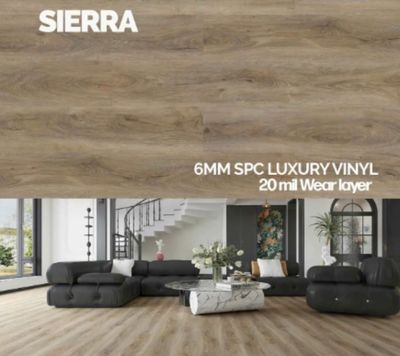 6mm Luxury Vinyl Flooring (24.29 sq. ft per case) | SIERRA