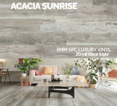 6mm Luxury Vinyl Flooring (24.29 sq. ft per case) | ACACIA SUNRISE