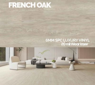 6mm Luxury Vinyl Flooring (24.29 sq. ft per case) | FRENCH OAK