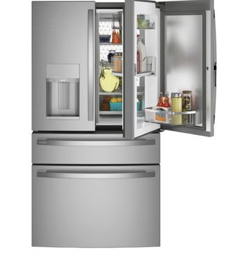 GE Profile 27.9 cu. ft. Smart 4-Door French Door Refrigerator with Door in Door